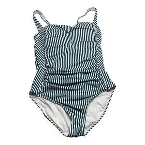 Nip Tuck Swim Stripped Multi Fit Cup One Piece Swimsuit Women’s Size 10